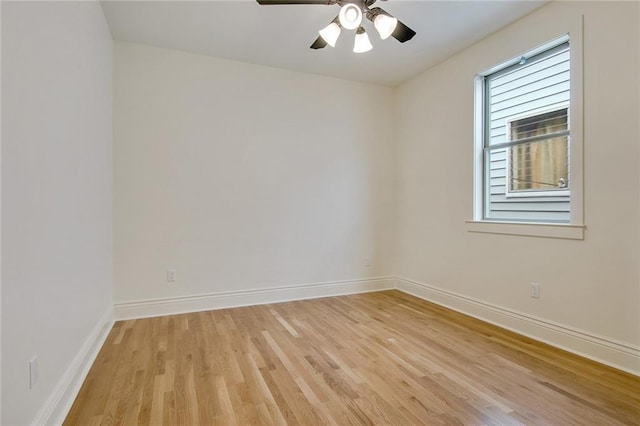 2900 General Taylor St, New Orleans, LA 70115 - spare room with light wood-type flooring, baseboards, and ceiling fan