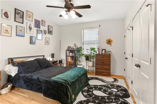 2900 General Taylor St, New Orleans, LA 70115 - bedroom featuring ceiling fan and light wood finished floors