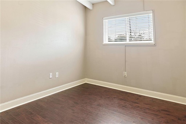 8123 Dalton St, Metairie, LA 70003 - unfurnished room with dark wood-style floors and baseboards