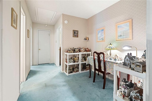 430 Holmes Dr, Slidell, LA 70460 - interior space featuring attic access, carpet, and baseboards