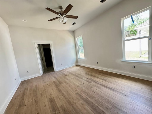 20326 Quincy Ave, Covington, LA 70433 - unfurnished room with hardwood / wood-style floors, baseboards, ceiling fan, and recessed lighting