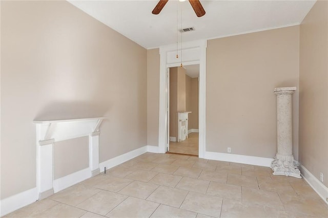 201921 N Rampart St, New Orleans, LA 70116 - unfurnished bedroom with ceiling fan, visible vents, and baseboards