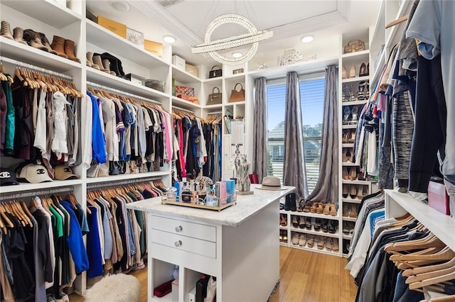 544 Belle Pointe Loop, Madisonville, LA 70447 - spacious closet with light wood-style flooring