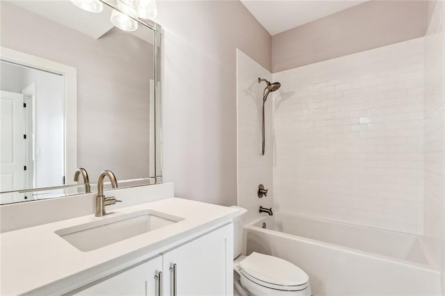 640 Bocage Ct N, Covington, LA 70433 - full bathroom featuring toilet, vanity, and shower / bath combination