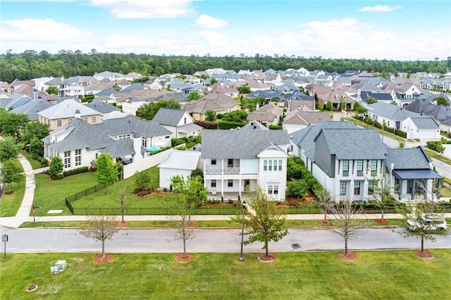drone / aerial view featuring a residential view