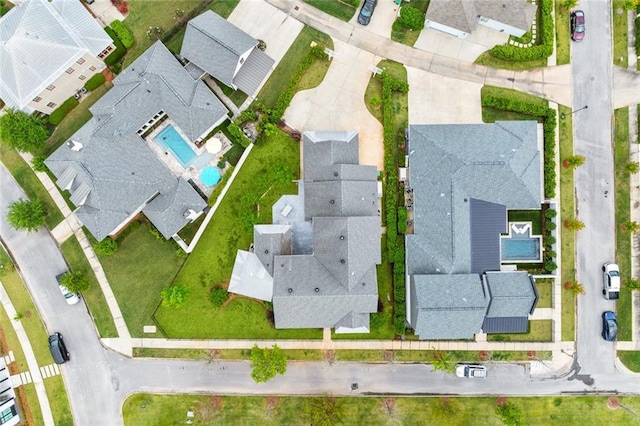bird's eye view featuring a residential view