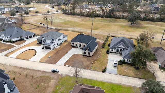 aerial view featuring a residential view