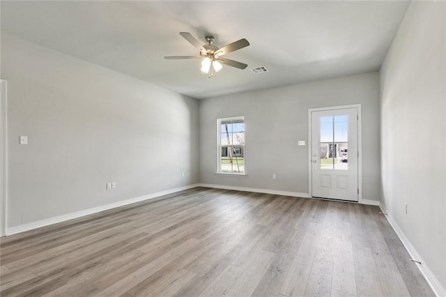 524 Helis Dr, Waggaman, LA 70094 - spare room with wood finished floors and a ceiling fan
