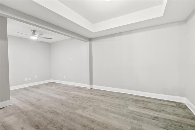1534 Holiday Pl, New Orleans, LA 70131 - basement featuring wood finished floors, baseboards, and ceiling fan