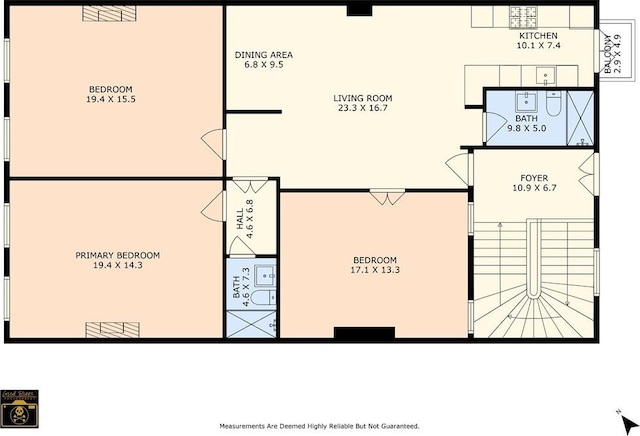818 Bourbon St Unit 3A, New Orleans, LA 70116 - home floor plan