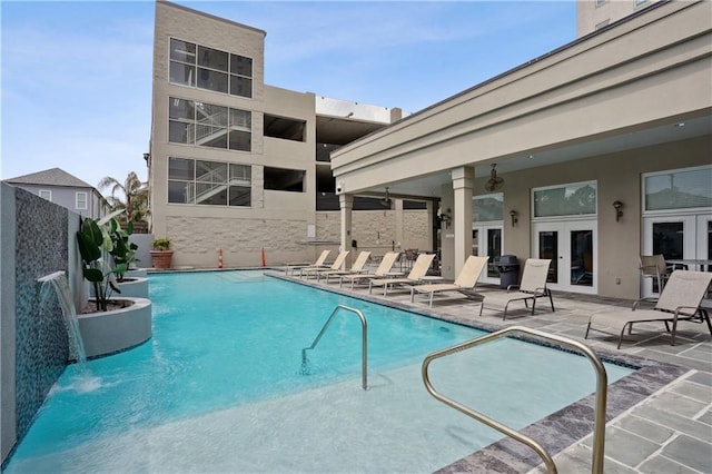 1205 St Charles Ave Unit 714, New Orleans, LA 70130 - pool featuring french doors and a patio