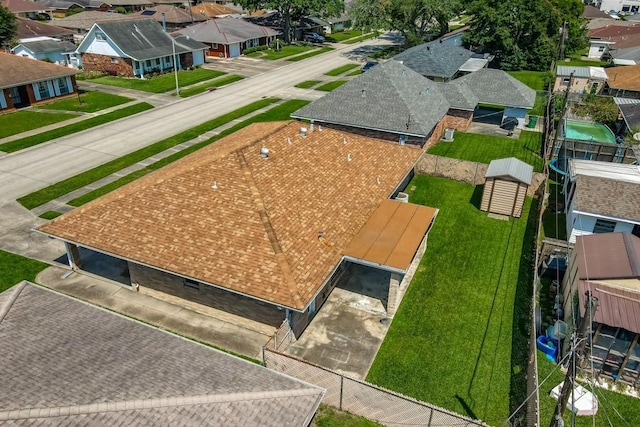 1021 Maplewood Dr, Harvey, LA 70058 - aerial view with a residential view
