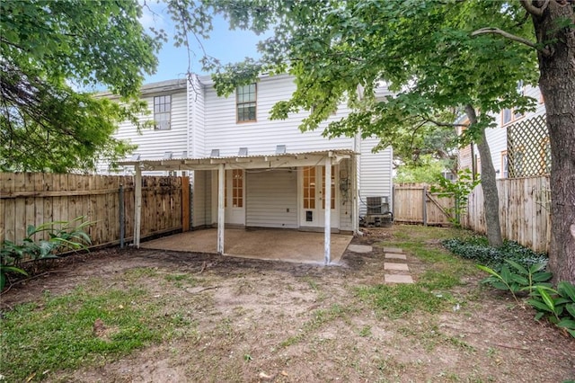 4738 Banks St, New Orleans, LA 70119 - back of property featuring a patio, a pergola, a fenced backyard, and a gate