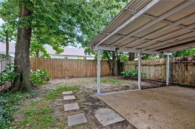 4738 Banks St, New Orleans, LA 70119 - fenced backyard featuring a patio