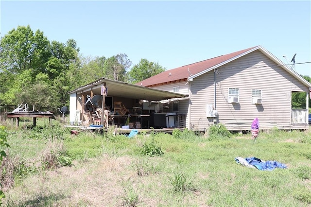 view of back of property