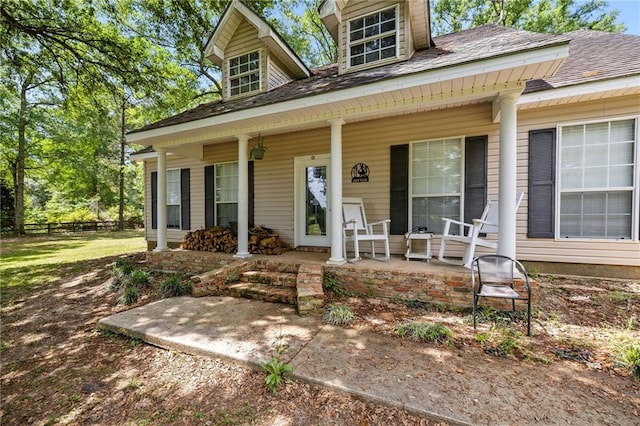 52475 Wilson Rd, Folsom, LA 70437 - view of front facade with a porch and roof with shingles