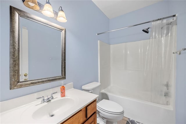 52475 Wilson Rd, Folsom, LA 70437 - full bathroom with vanity, toilet, and bathtub / shower combination