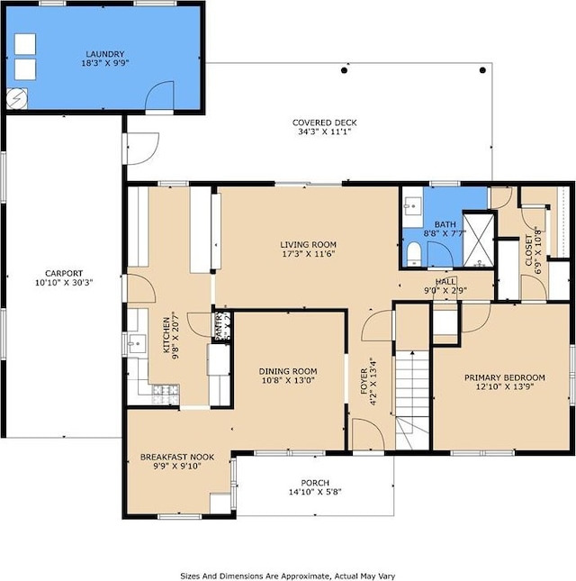 2121 Mediamolle Dr, New Orleans, LA 70114 - floor plan / room layout