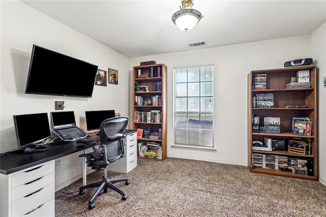 1229 Hampton Ct, Slidell, LA 70460 - carpeted office space featuring visible vents and baseboards