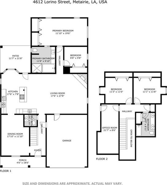 4612 Lorino St, Metairie, LA 70006 - room layout