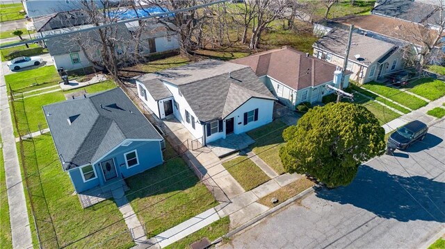 aerial view of residential area