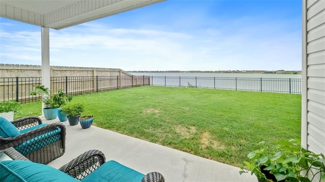 5520 Wake Reserve Rd, Slidell, LA 70461 - view of yard featuring a fenced backyard and a water view