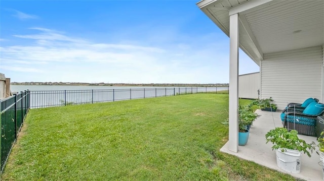5520 Wake Reserve Rd, Slidell, LA 70461 - view of yard featuring a water view and a fenced backyard