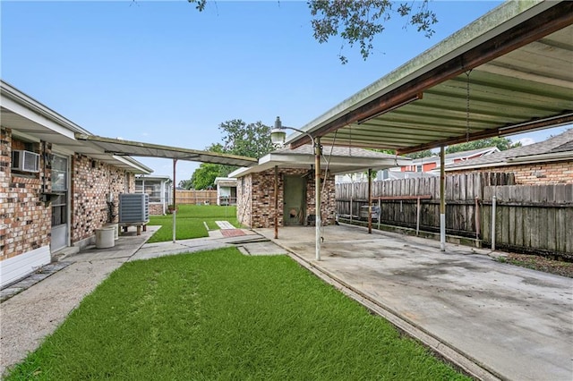 194 Sedgefield Dr, Harahan, LA 70123 - view of yard with a patio and central air condition unit