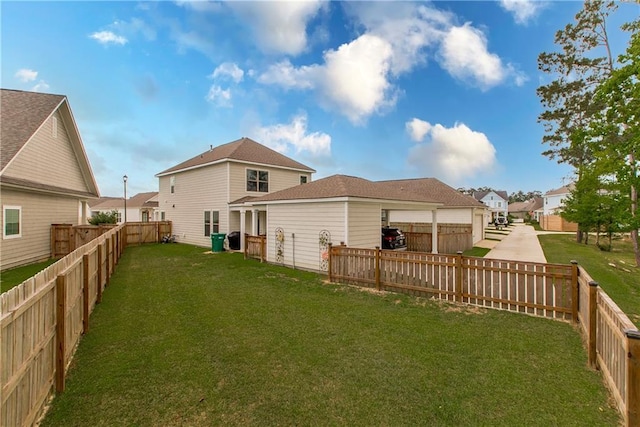 2329 Bradbury Pl, Covington, LA 70433 - back of house featuring a fenced backyard and a yard