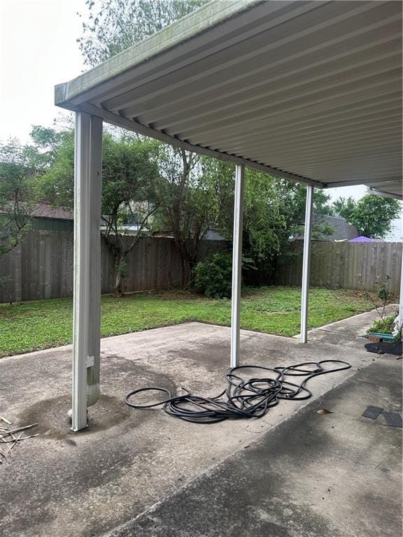 view of patio / terrace featuring a fenced backyard