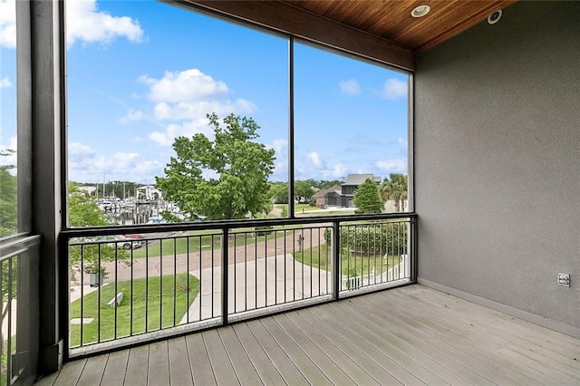 386 Marina Blvd, Mandeville, LA 70471 - view of unfurnished sunroom