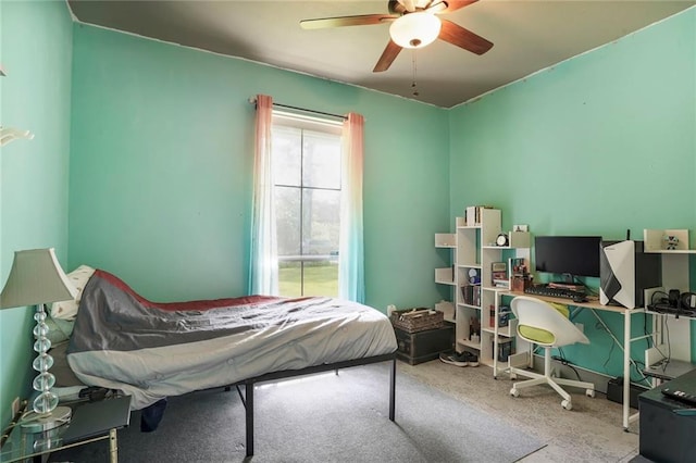 2254 9th St, Mandeville, LA 70471 - bedroom featuring carpet and a ceiling fan
