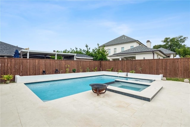 535 Amethyst St, New Orleans, LA 70124 - view of pool featuring a patio, a fenced in pool, and a fenced backyard
