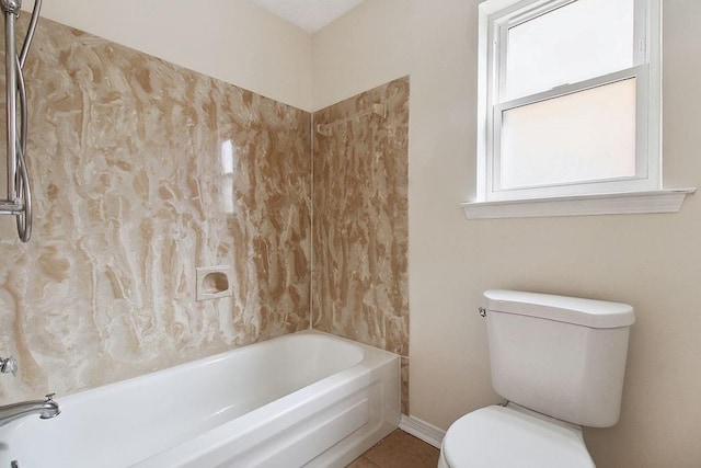 18 Landsdowne Ln, Destrehan, LA 70047 - full bath with toilet, tile patterned flooring, and tub / shower combination