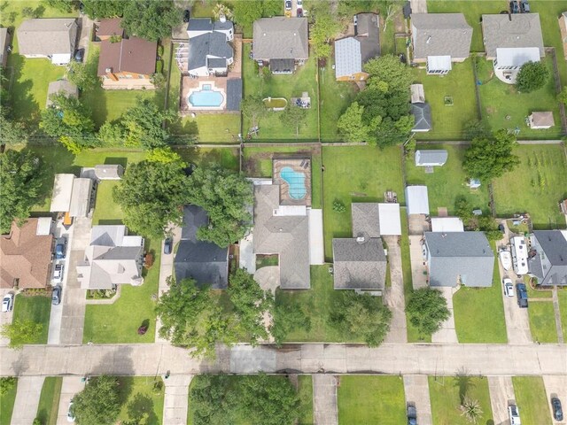 208 Bedford St, La Place, LA 70068 - aerial view of property and surrounding area with nearby suburban area
