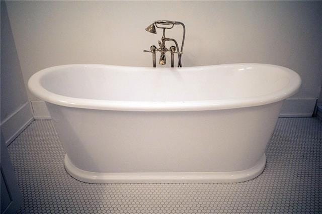 details with a soaking tub