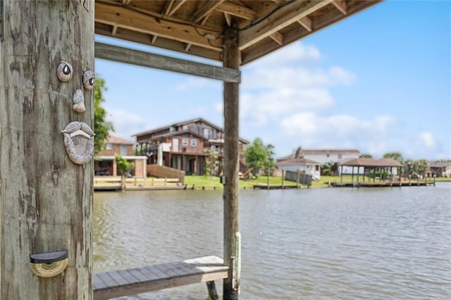 4435 Francecso Rd, New Orleans, LA 70129 - view of dock with a water view