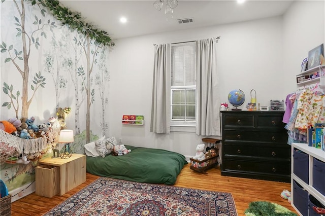 2639 Desoto St, New Orleans, LA 70119 - bedroom with recessed lighting, visible vents, and wood finished floors