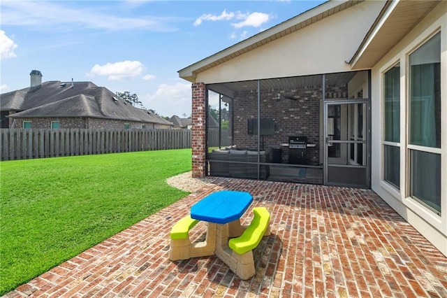 274 W Longview Ct, Madisonville, LA 70447 - view of patio / terrace with a fenced backyard