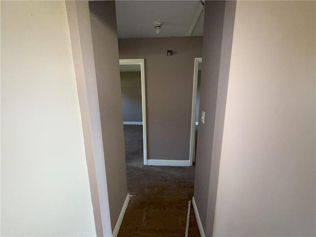 hall with baseboards