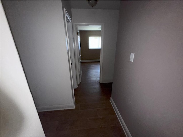 hallway with baseboards