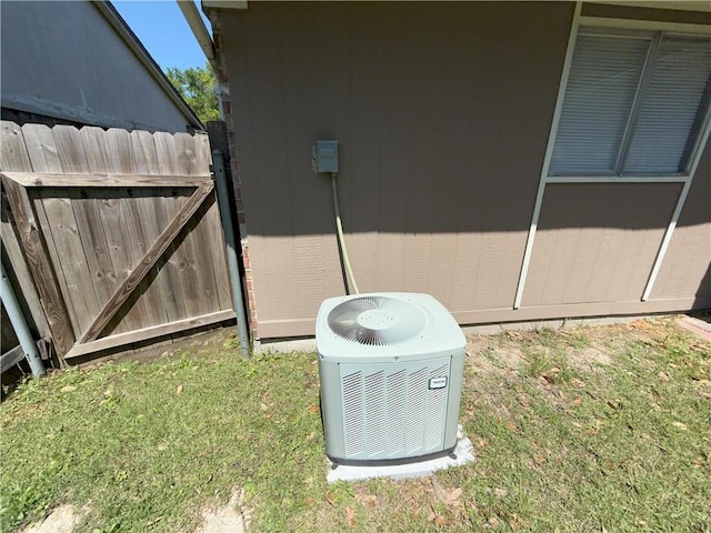 exterior details featuring central AC
