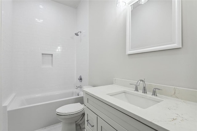 1504 Mason Smith Ave, Metairie, LA 70003 - full bathroom featuring toilet,  shower combination, and vanity