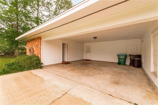 view of patio / terrace with concrete driveway