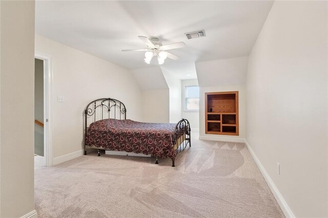 201 Laurel Ct, Luling, LA 70070 - bedroom featuring carpet flooring, baseboards, ceiling fan, and visible vents