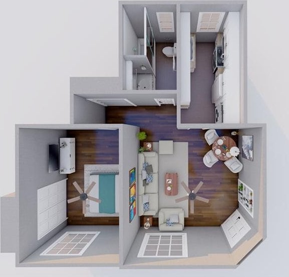 7444 St Charles Ave Unit 303, New Orleans, LA 70118 - view of floor plan / room layout