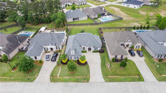 birds eye view of property featuring a residential view