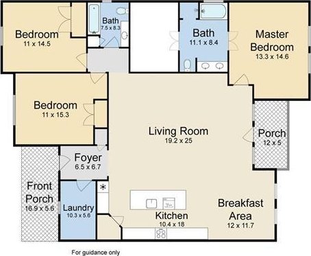 2832 Pirate Dr, Chalmette, LA 70043 - view of property floor plan