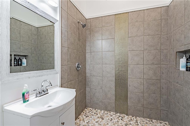 1379 Saint Anthony St, New Orleans, LA 70116 - full bath with vanity and tiled shower