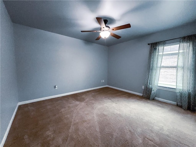 11601 Mary Lee Dr, Denham Springs, LA 70726 - carpeted empty room with baseboards and a ceiling fan